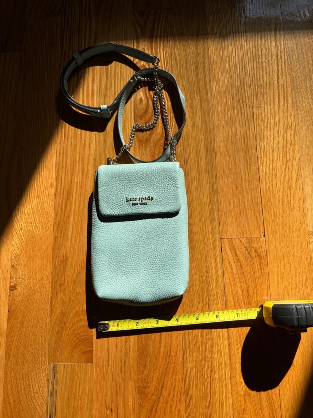 Kate Spade Blue Crossbody Bag with Textured Leather and Adjustable Strap - Picture 6 of 6